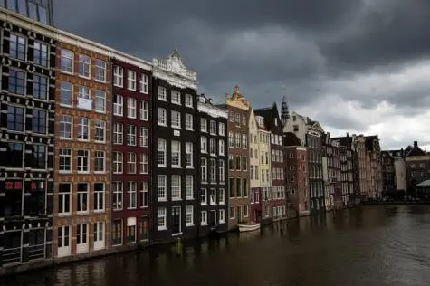 Netherlands, Amsterdam, Waterfront houses