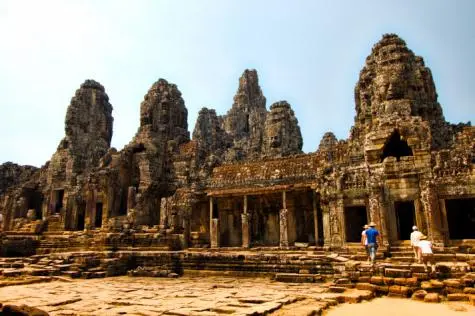 Cambodia, Siem Reap, Bayon, Angkor Wat