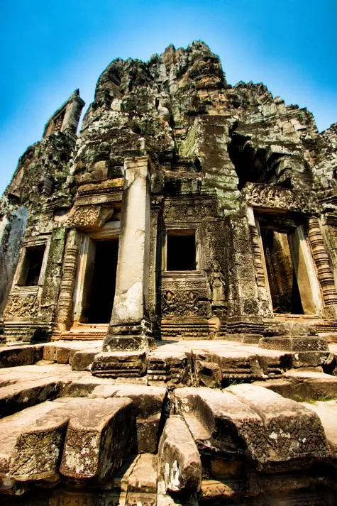 Cambodia, Siem Reap, Bayon, Angkor Wat
