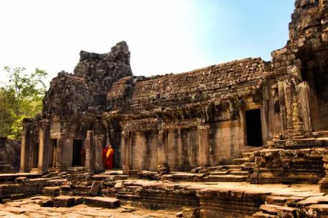 Cambodia, Siem Reap, Bayon, Angkor Wat