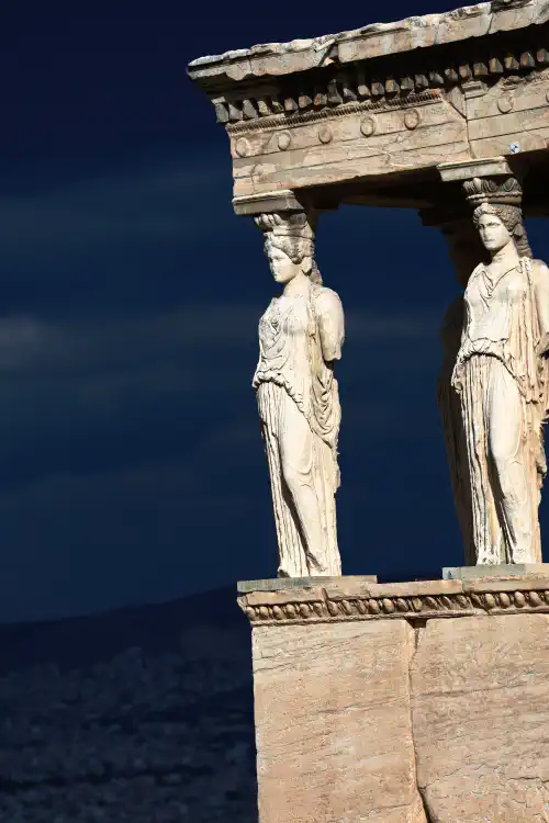 Greece, Athens, Caryatid, Acropolis