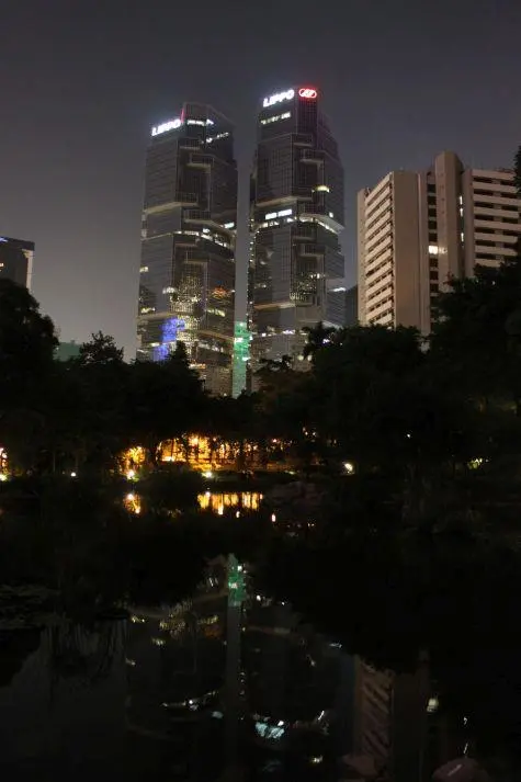 China, Hong Kong at night