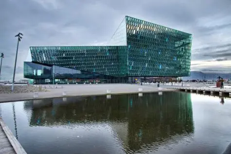Iceland, Reykjavik, Harpa concert hall
