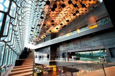 Iceland, Reykjavik, Harpa concert hall