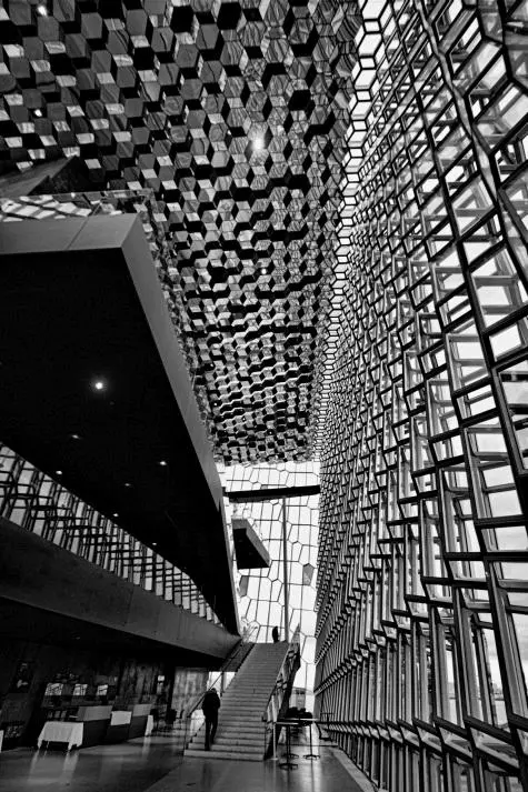 Iceland, Reykjavik, Harpa concert hall