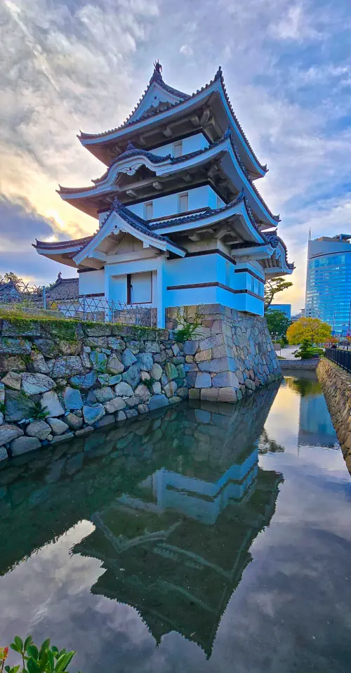 Japan, Takamatsu, Marugame Castle
