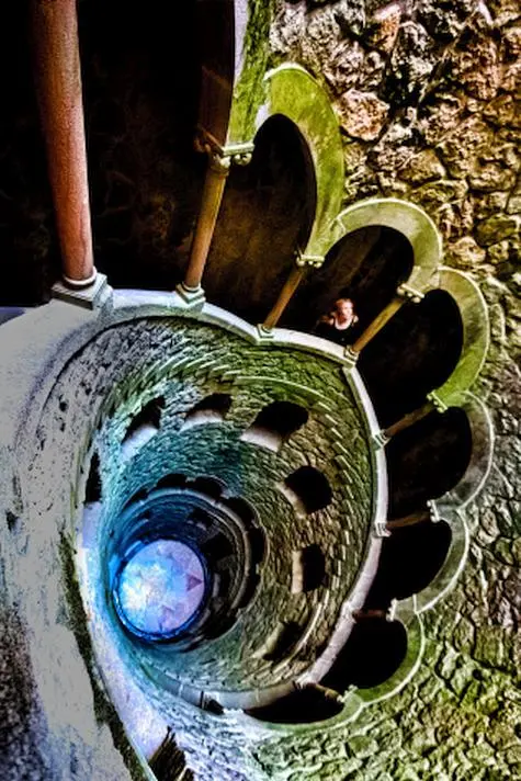 Portugal, Lisbon, Initiation well, Quinta da Regaleira, Sintra