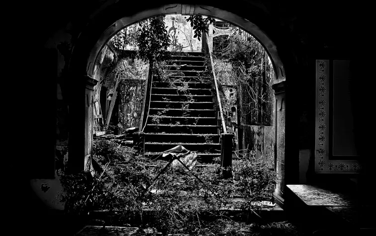Portugal, Madeira, Derelict property, Funchal