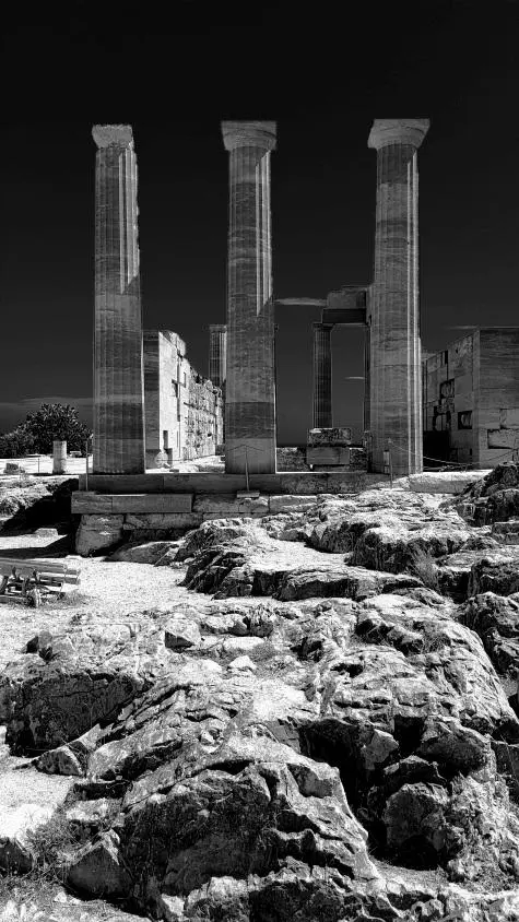 Greece, Rhodes, Acropolis, Lindos