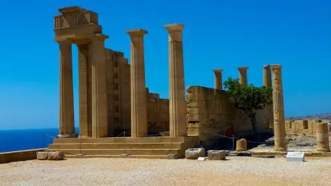 Greece, Rhodes, Acropolis, Lindos