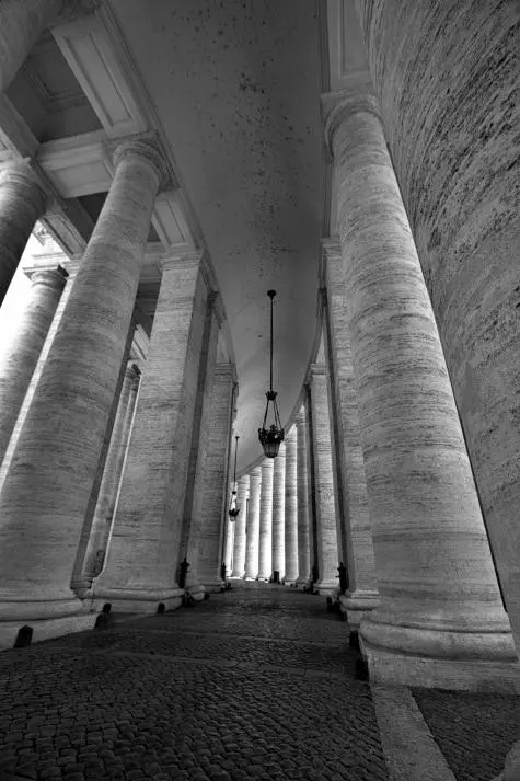 Italy, Rome, St Peters Square collonade