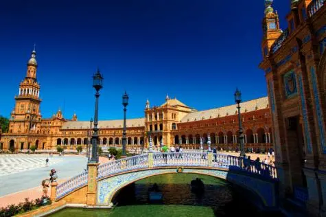 Spain, Seville, Plaza de Espana