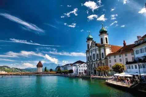 Switzerland, Lucerne , Chapel Bridge
