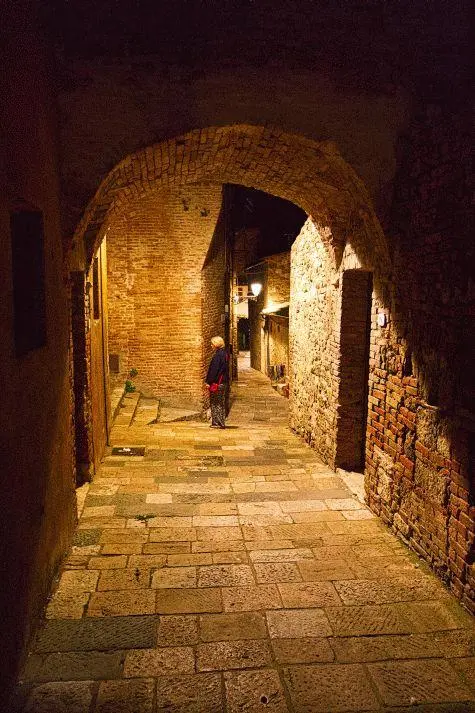 Italy, Colle di Val de Elsa, Old Streets