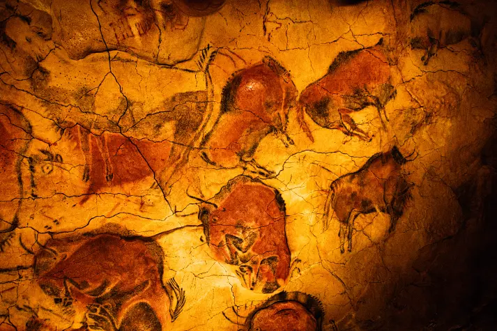 Spain, Santillana del Mar, Altamira cave paintings