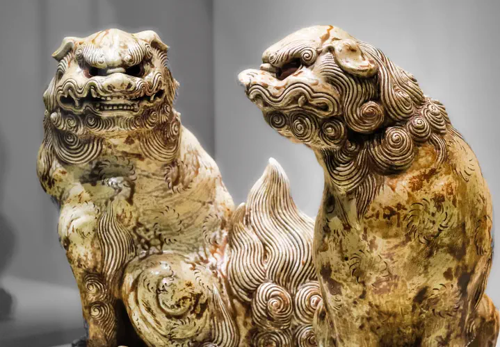 Canada, Ottawa, Chinese dogs, National Gallery of Canada