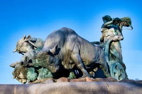 Denmark, Copenhagen, Gefion Fountain