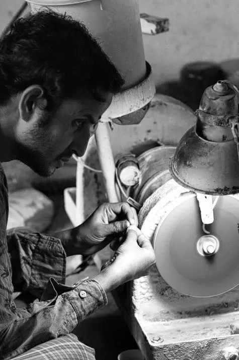 India, Rajasthan, Jewellery manufacture, Jaisalmer