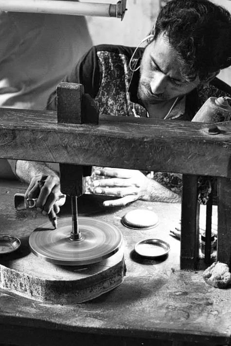 India, Rajasthan, Jewellery manufacture, Jaisalmer