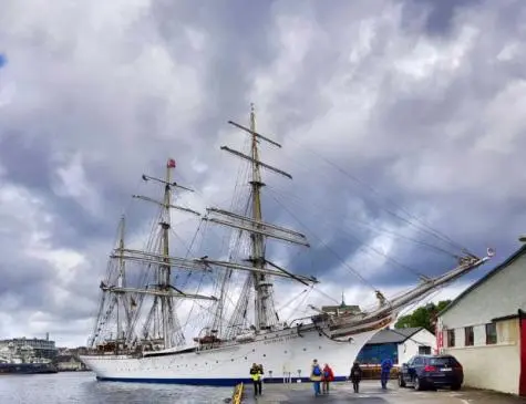 Norway, Bergen, Sailing ship