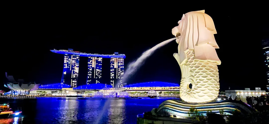 Singapore, Merlion, Marina Bay