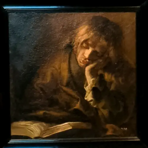 Sweden, Stockholm, Young Man Asleep, Rembrandt studio, National Museum
