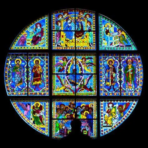 Italy, Siena Cathedral, Stained Glass
