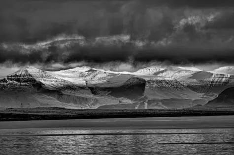 Iceland, Reykjavik, View over the bay
