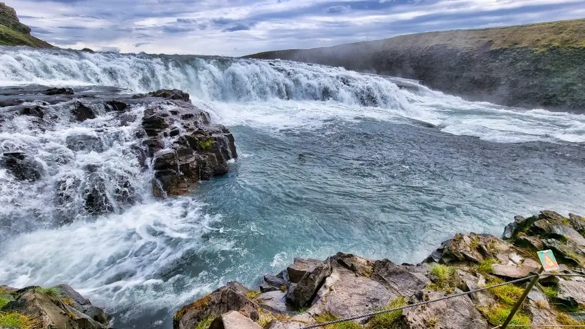 Iceland, Gullfoss waterfall