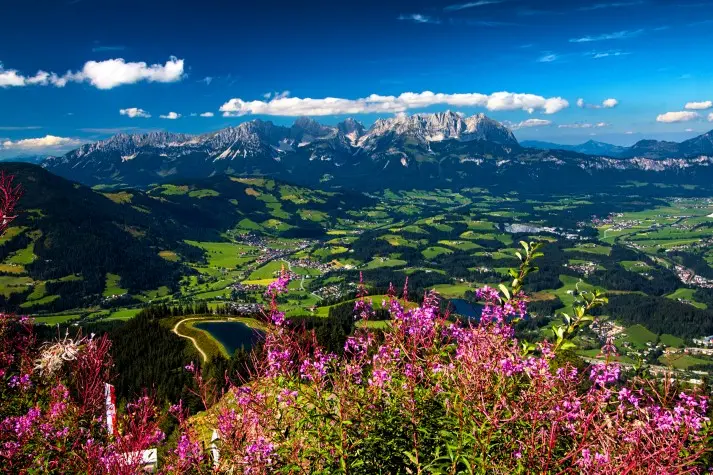 Austria, Kitzbuhel, Wilder Kaiser mountains