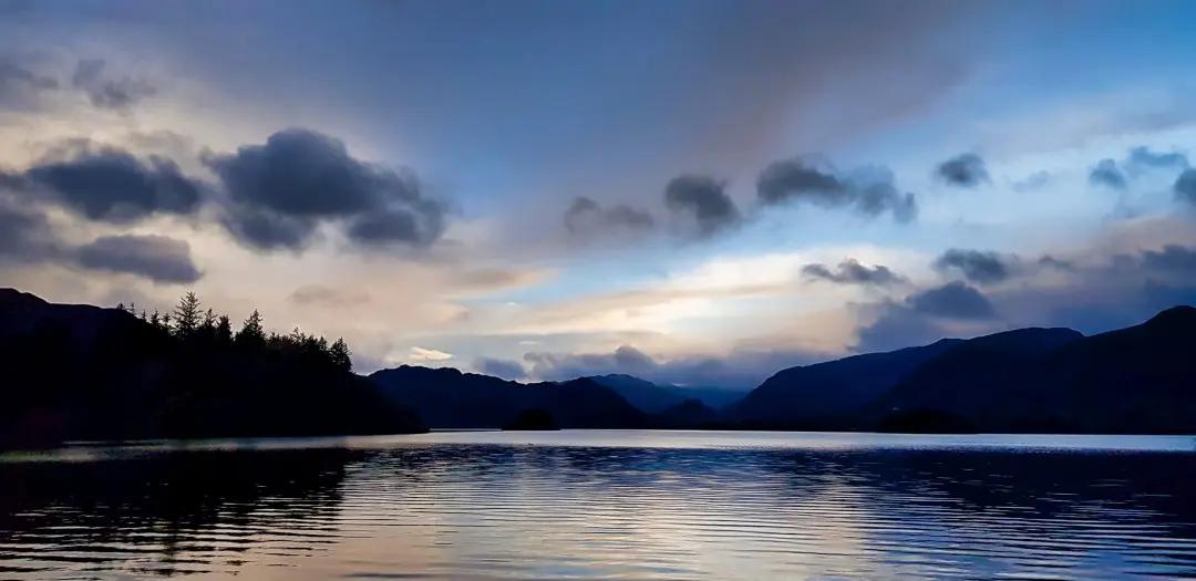 Cumbria, Keswick, Evening at Derwentwater