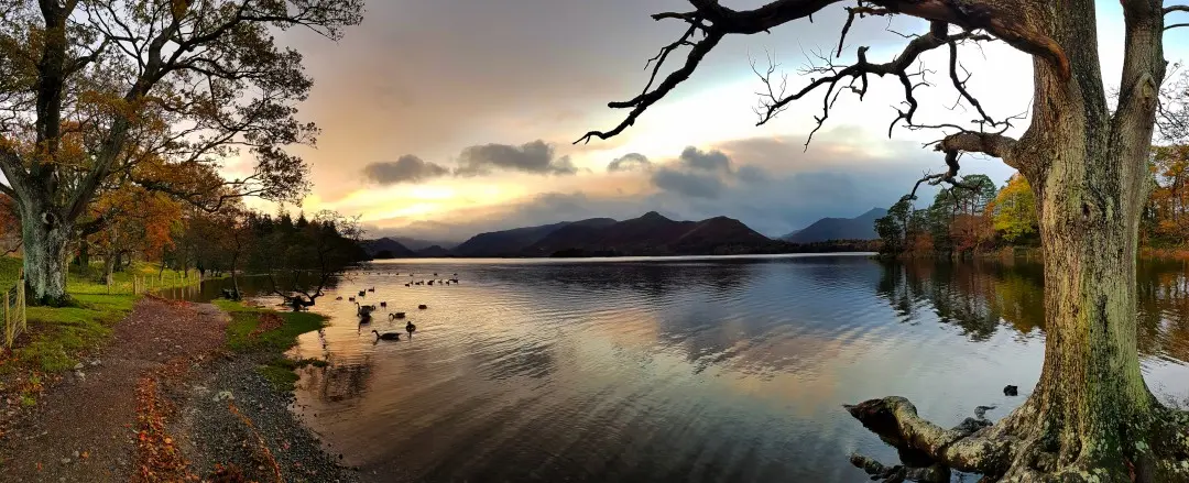 Cumbria, Keswick, Evening at Derwentwater