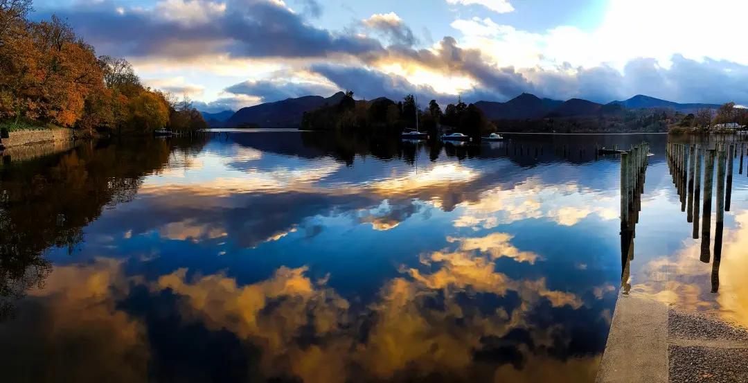 Cumbria, Keswick, Evening at Derwentwater