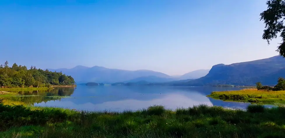 Cumbria, Keswick, View across Derwentwater