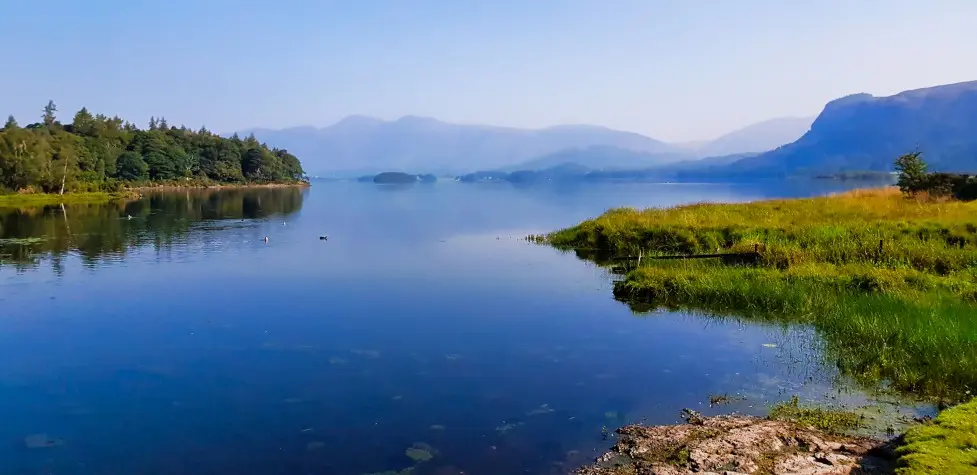 Cumbria, Keswick, View across Derwentwater