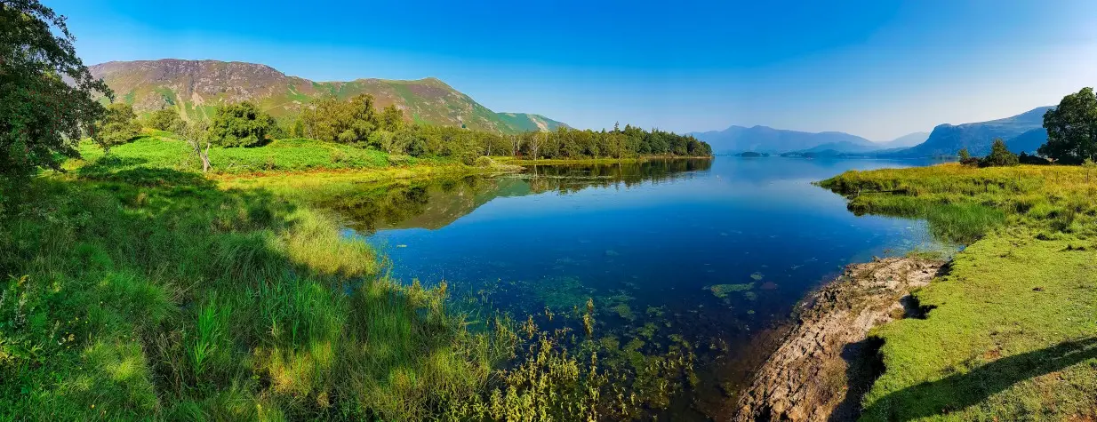 Cumbria, Keswick, View across Derwentwater