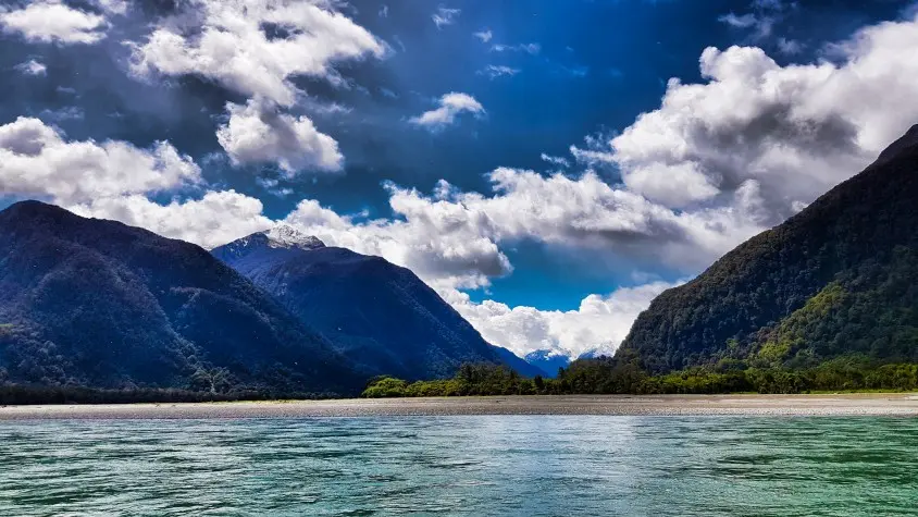 New Zealand, West Coast, Haast River