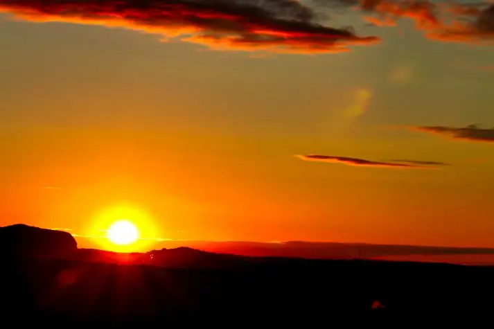 Northumbria, Bamburgh, Sunset, Bamburgh beach