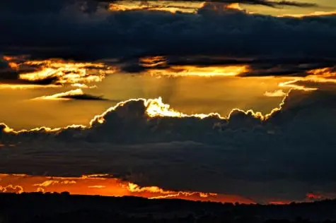 Yorkshire, Emley Moor, Sunset