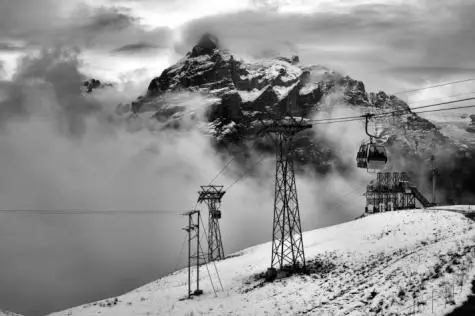 Switzerland, Grindelwald, First cable car
