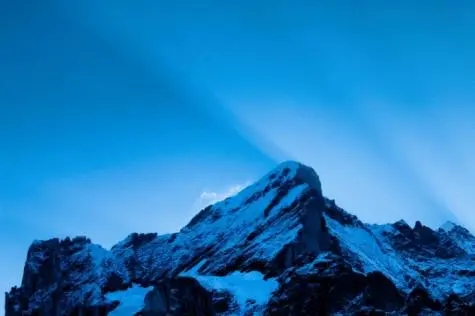 Switzerland, Grindelwald, Sunrise over the Eiger