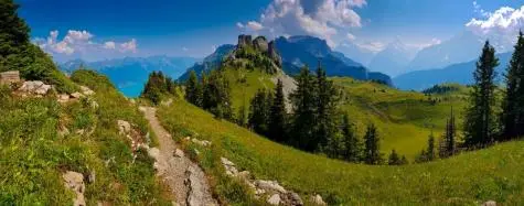 Switzerland, Wilderswil, Schyinge Platte