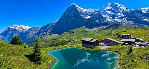 Switzerland, Kleine Scheidegg, North face of the Eiger