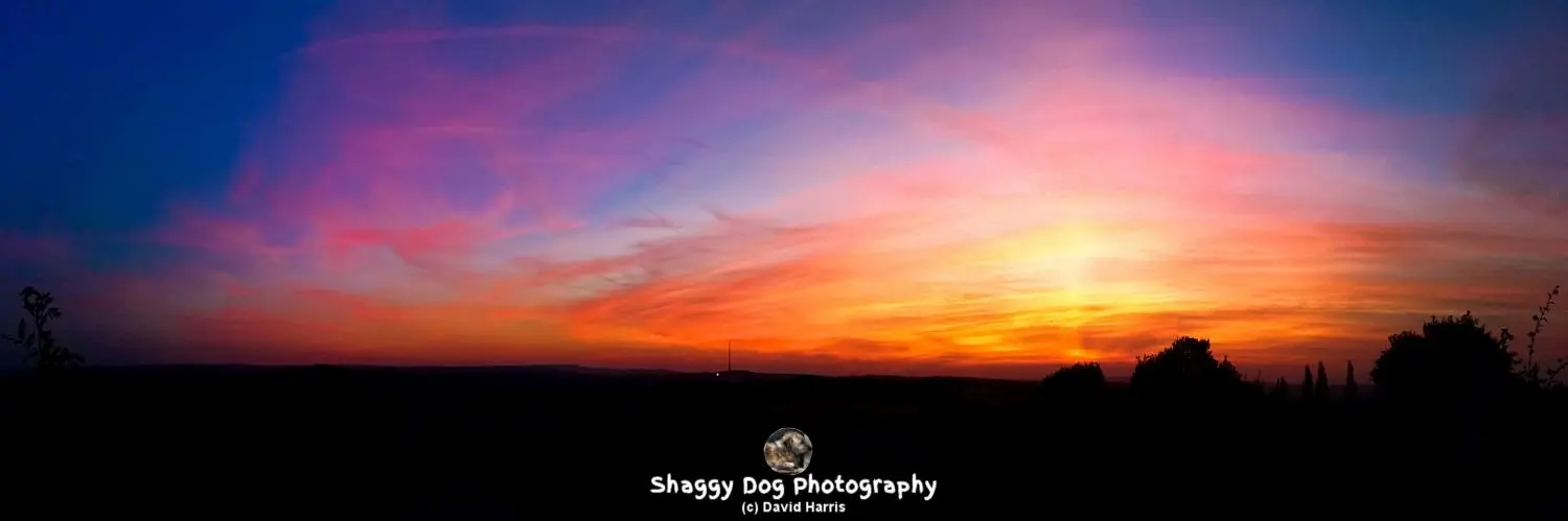 Yorkshire, Emley Moor, Sunset