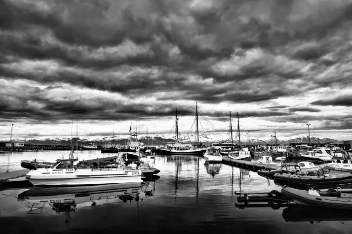 Iceland, Husavik, Husavik harbour