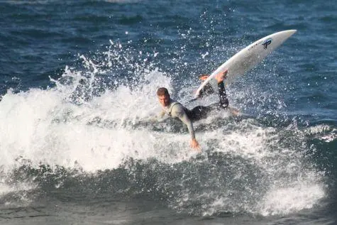 Spain, Lanzarote, Surfing, Famara Beach