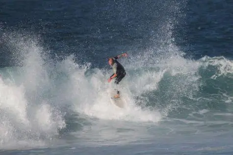 Spain, Lanzarote, Surfing, Famara Beach