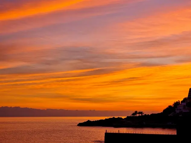 Portugal, Madeira, Sunset, Funchal
