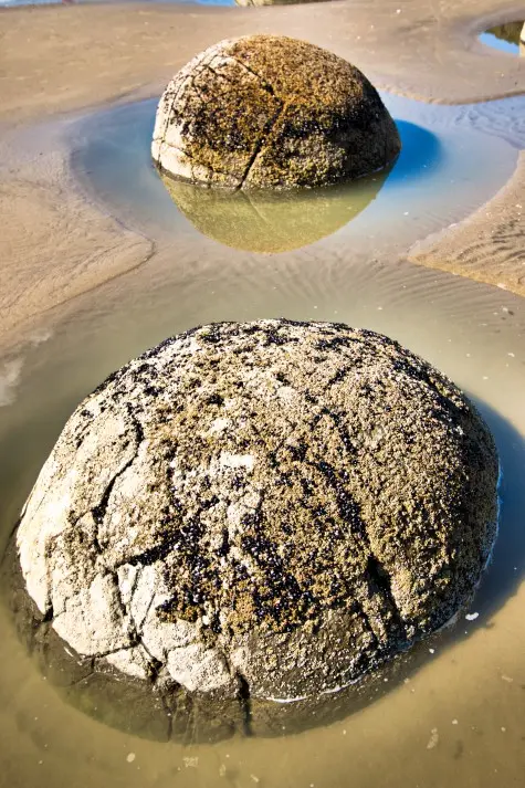 New Zealand, Moeraki, Boulders beach