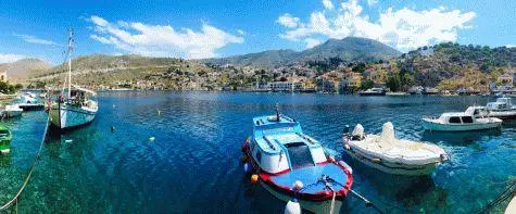 Greece, Rhodes, Symi Harbour